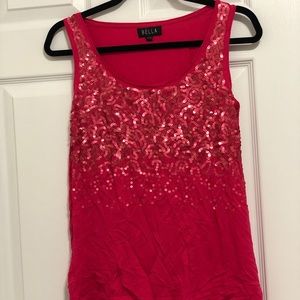 Sequin pink top
